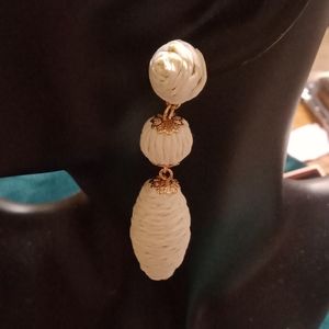 Raffia Earrings Rattan Summer Beach